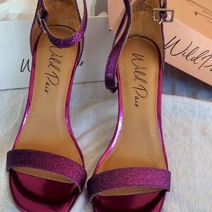Wild Pair - purple glitter sandal